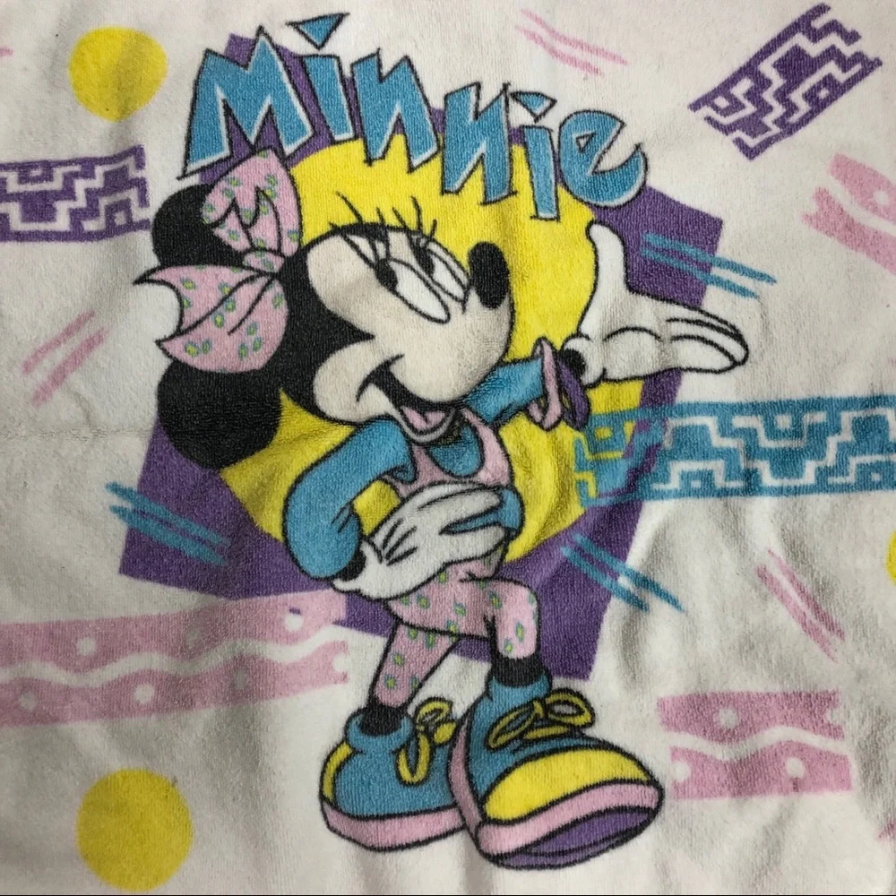 Vintage 80's Minnie mouse gym towel